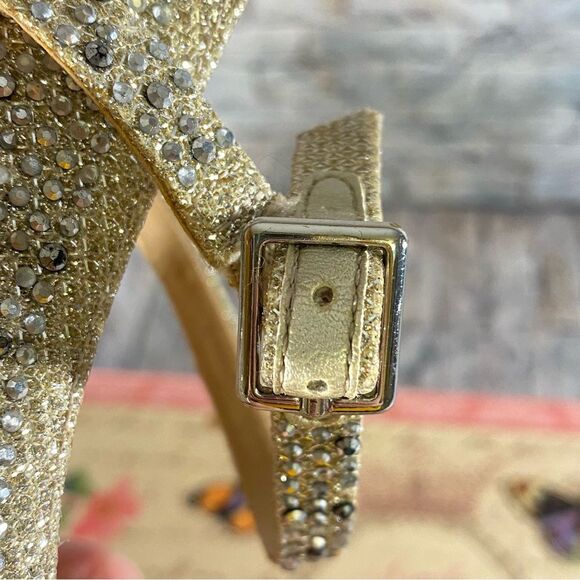 INC International Concepts Sparkly Strappy Stiletto Heels Womens Size 9.5 - Picture 4 of 10